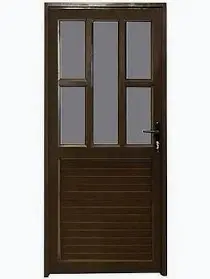 5 Panel Full Door Aluminium Bronze Hollow