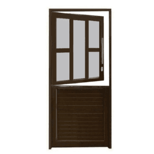 5 Panel Stable Door Right Bronze Hollow Aluminium