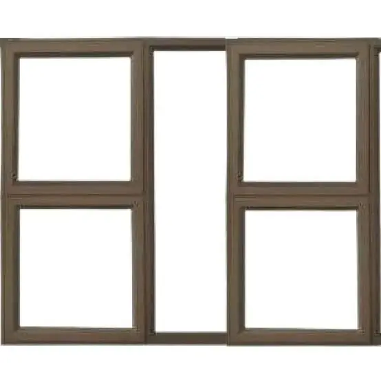 Aluminium Window 1200 x 1200 2 Opening Bronze Clear