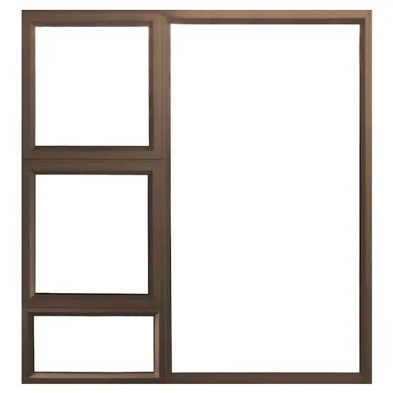 Aluminium Window 1500 x 1500 Clear Bronze