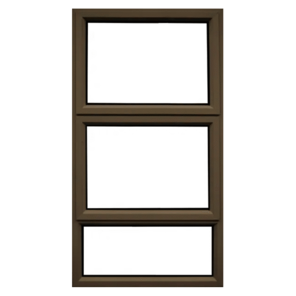 Aluminium Window 1500 x 900 Bronze 2 Vent