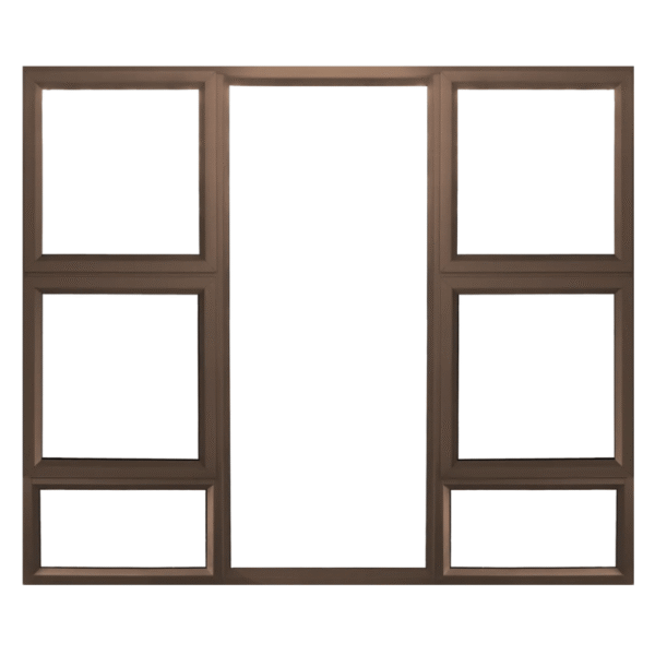 Aluminium Window 1800 x 1500 Bronze