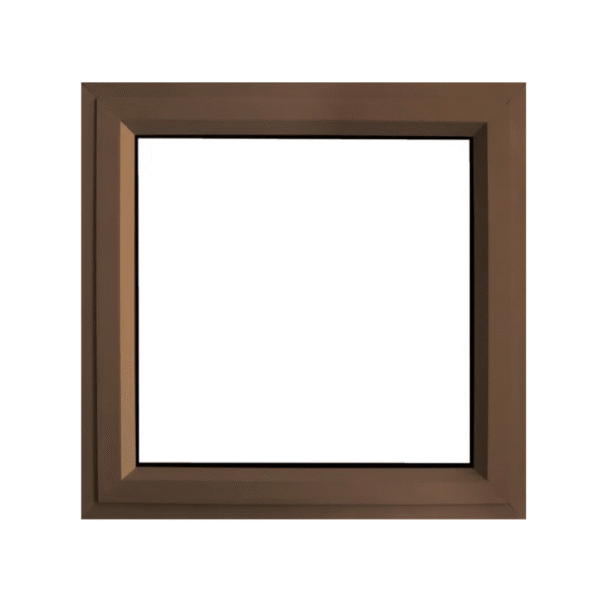 Aluminium Window 600 x 600 Bronze