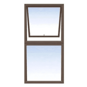 Aluminium Window 600L x 1200h Bronze