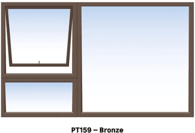 Aluminium Window Top Hung 1 Vent W1500mmxh900mm