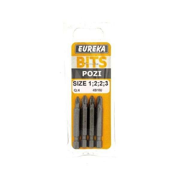 Bit Pozi 50MM Size 1;2;2;3 (pack of 4)