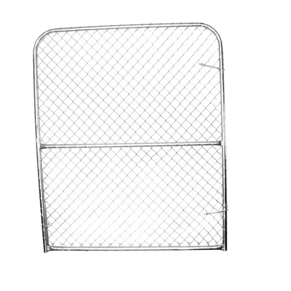Double-leaf diamond-mesh gate, 1.2 m high × 3.0 m wide, medium-duty, 34 mm frame, 75 mm mesh block size, painted