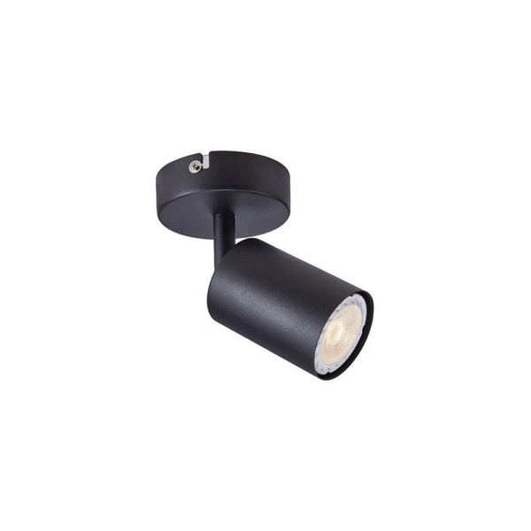 Eurolux Urban Single S/light Black Gu10 1 x 5W