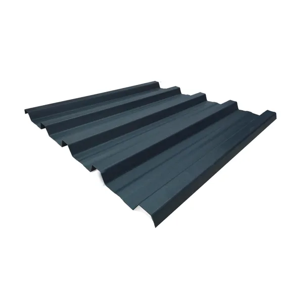 Grey colour-coated IBR roofing sheet, 6.0 m long, under 0.50 mm thick, economy grade