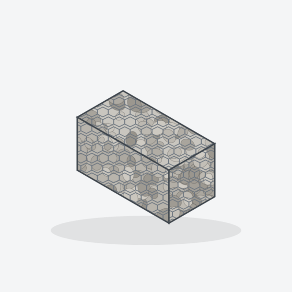 Hexagonal Mesh Gabion Baskets – 80 × 100 mm