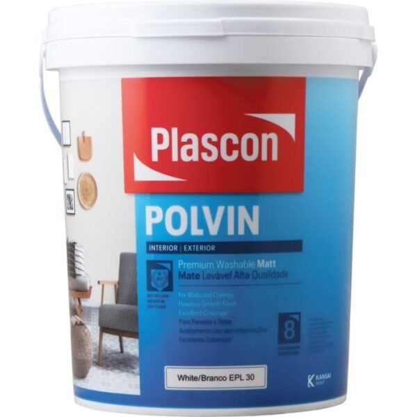 Plascon Sup. Acr. Polvin-White-20L
