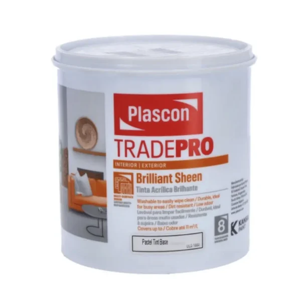 Plascon Tradepro Brilliant Sheen Pastel Base 1LT